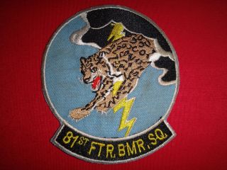 Circa 1950s Us Air Force 81st Fighter Bomber Squadron Patch
