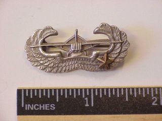 Wwii British Made Us Army Glider Assault Wings W/1 Star Attachment