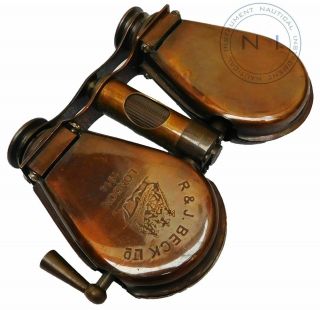 Vintage Style Binocular R&j Beck Maritime London 1914 Collectible Minocular Item