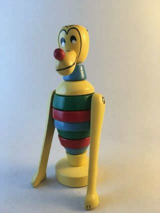 Rare Vintage Brio Swedish Wooden Stacking Toy.  Disney Pluto.  1967 - 1970.