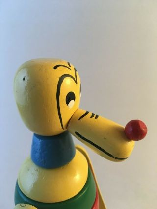 Rare Vintage BRIO Swedish wooden stacking toy.  Disney Pluto.  1967 - 1970. 8