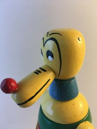 Rare Vintage BRIO Swedish wooden stacking toy.  Disney Pluto.  1967 - 1970. 9