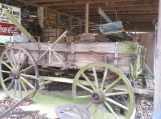 Antique Vintage Horse Drawn Wagon 100 Plus Years Old