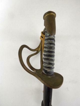 Vintage US Military Academy Cadet Sword W/Metal Scabbard 4