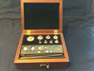 Antique Pharmacy / Chemistry Metric Weight Set