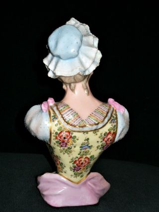 ANTIQUE FRENCH PARIS SEVRES QTY LADY BEAUTY BISQUE PORCELAIN DOLL BUST FIGURINE 5