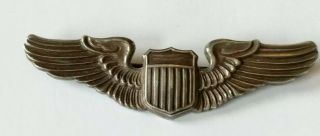 Wwii Ns Meyer Sterling Us Army Air Corps 3 " Wings Pin Badge
