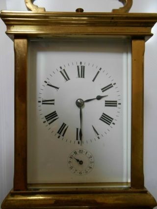Carriage Clock with petite sonnerie striking and quarter repeating.  NOT 5