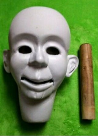 Ventriloquist Figure Head,  Carved Wooden