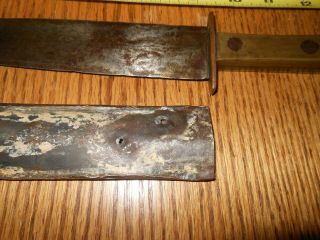 Civil War Period Knife,  Copper,  Steel,  Tin Sheath.  14 "