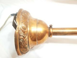 Early 1900 ' s 3 light pendant Chandelier brass Art Nouveau Rococ Filigree ornate 4