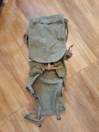 Ww2 Us Army M - 1928 Haversack Marked 1941with Blanket Pack Tail