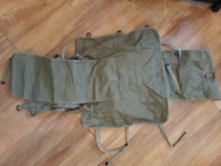 WW2 US Army M - 1928 haversack marked 1941with blanket pack tail 2