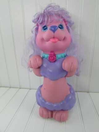 Vintage Shampoodle Pink Purple Poodle Puppy Dog Bath Toy 12 