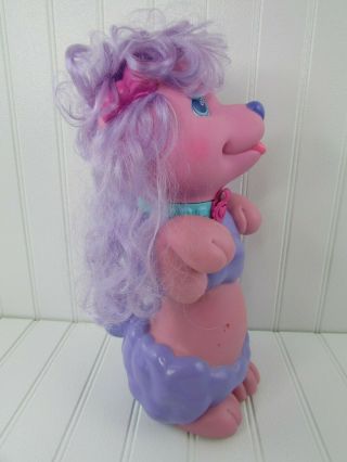 Vintage Shampoodle Pink Purple Poodle Puppy Dog Bath Toy 12 