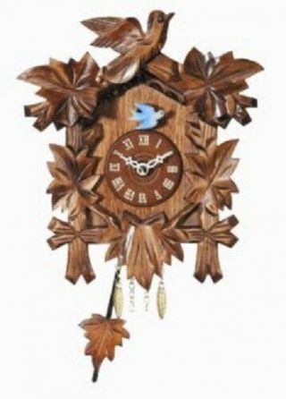 Pendulum Quartz Movement Wooden German Clock With Sound Made In Germany