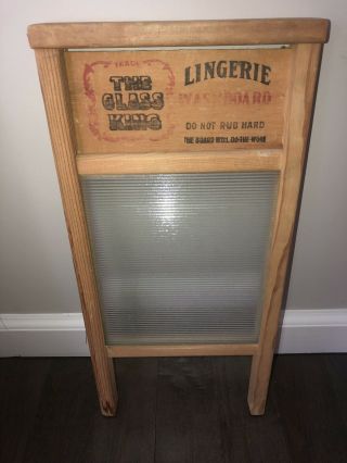 Vintage Old National Washboard Co No 863 The Glass King Chicago Memphis Made Usa