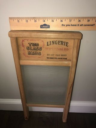 Vintage Old National Washboard Co No 863 The Glass King Chicago Memphis Made USA 6