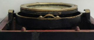 Antique Maritime Boat Ship Compass in Wooden Box HAND 6547 46 Accurately 6