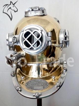 Us Navy Vintage Dive Helmet Mark V Antique Diving Divers Marriage Gift Helmet
