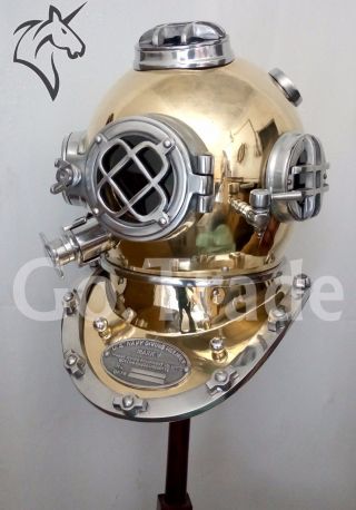 US Navy Vintage Dive Helmet Mark V Antique Diving Divers Marriage GIFT Helmet 2