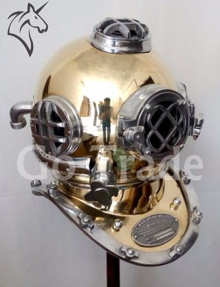 US Navy Vintage Dive Helmet Mark V Antique Diving Divers Marriage GIFT Helmet 4