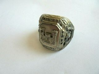 Vintage Us Army Corps Of Engineers Sterling Silver Ring - Size 8