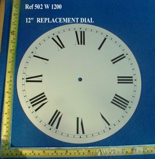 12 1/4 In Clock Bezel,  Brass For American With Glass And 12 Inch Dial To Suit