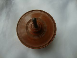 Rare Jaques Antique Early Victorian Boxwood Parachute Spinning Top Game