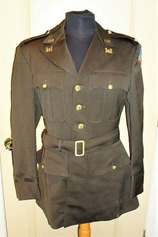 Wwii Ww2 Us Army Engineers Officers Tunic Jacket Size 39