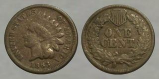 Civil War Coin 1863 Indian Cent Gettysburg