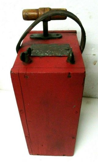 Antique Dupont Blasting Machine No.  3 Dynamite Detonator Plunger Type Railroad M