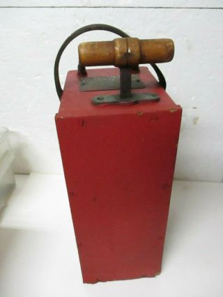 Antique DuPont Blasting Machine No.  3 Dynamite Detonator Plunger Type Railroad M 5