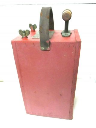 Antique DuPont Blasting Machine No.  3 Dynamite Detonator Plunger Type Railroad M 6