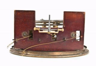 3 weight Vienna regulator clock movement only @ 1870 Biedermeier 72 beat Rare 4