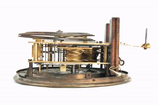 3 weight Vienna regulator clock movement only @ 1870 Biedermeier 72 beat Rare 7