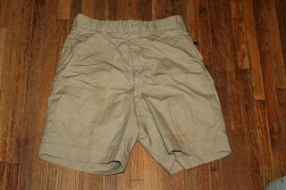 Vintage Military Uniform Khaki Shorts Tan Tropical Usaf 1950 