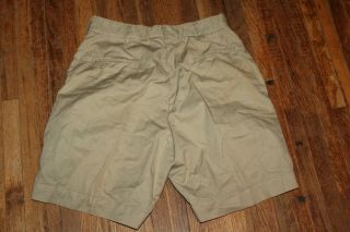 Vintage Military Uniform Khaki Shorts Tan Tropical USAF 1950 ' s Rare 30 5