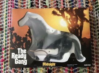 Vintage Marx Toys The Ready Gang Midnight Black Horse W/saddle&bridle