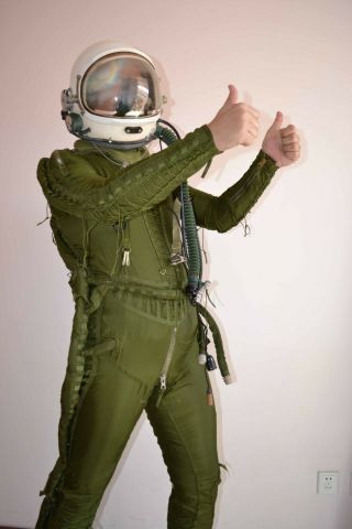 Air Force High Altitude Mig Fighter Pilot Helmet,  Sun - Visor,  Anti G Suit