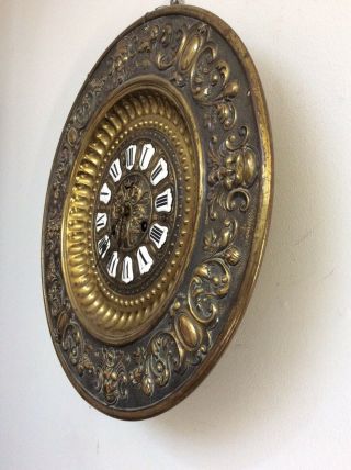 Antique Ansonia Brass Plate Clock 4