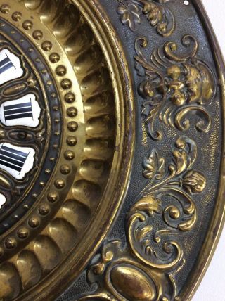 Antique Ansonia Brass Plate Clock 6