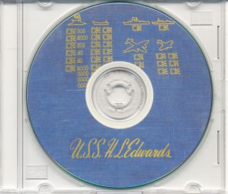 Uss H L Edwards Dd 663 Cruise Book Wwii Cd Rare Us Navy