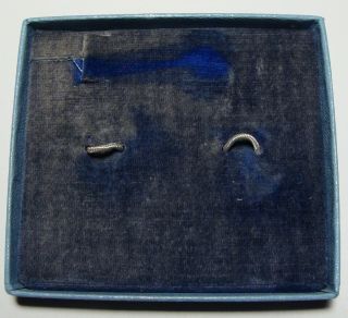 Rare Vintage USN OPERATION DEEP FREEZE III Cufflinks & Tie Clip BOXED SET Gilded 8