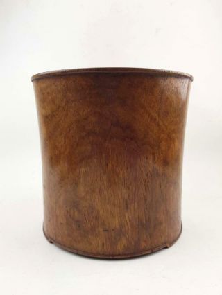 Huge 23cm Chinese Hardwood Brushpot,  Huanghuali?19th C,  Fresh out of an SF estate 7