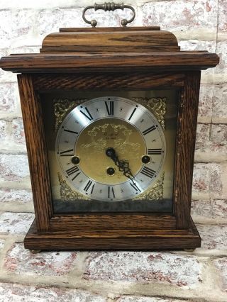 Franz Hermle Woodford 8 Day Westminster Chime Bracket Mantle Clock Chiming