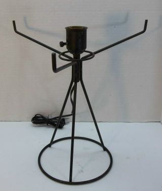 Vintage Mid Century Modern Atomic Steel Wire Tripod Lamp Tony Paul Mccobb ??