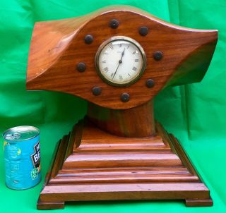 c1920’s - Large Propeller Mantel Clock - French 8 Day Movement “Japy” 10
