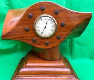 C1920’s - Large Propeller Mantel Clock - French 8 Day Movement “japy”
