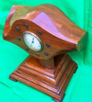 c1920’s - Large Propeller Mantel Clock - French 8 Day Movement “Japy” 3